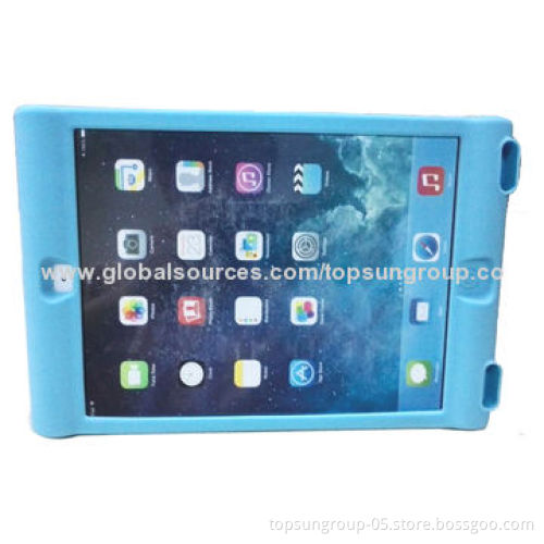 Silicone Cases for iPad 2/3/4/5, Shatter-resistant, with Stent and Audio Amplifier Function
